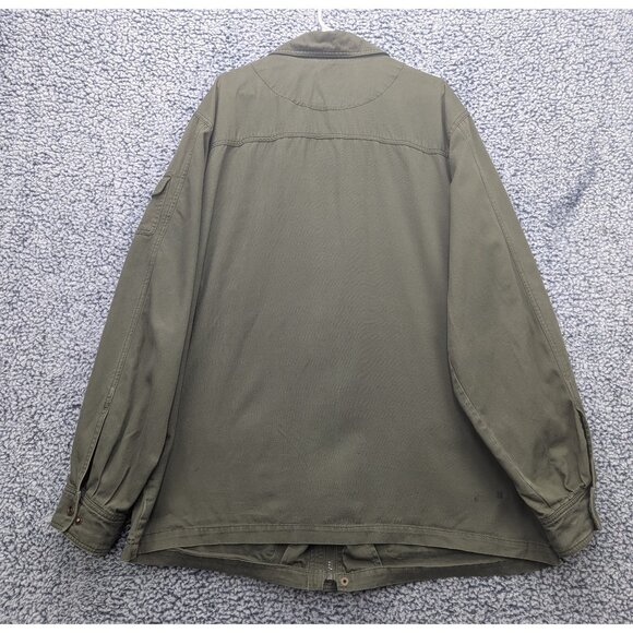 Boulder Creek Trading Co. Cargo Jacket Mens XLT Full Zip Hiking Military Green - Picture 2 of 14